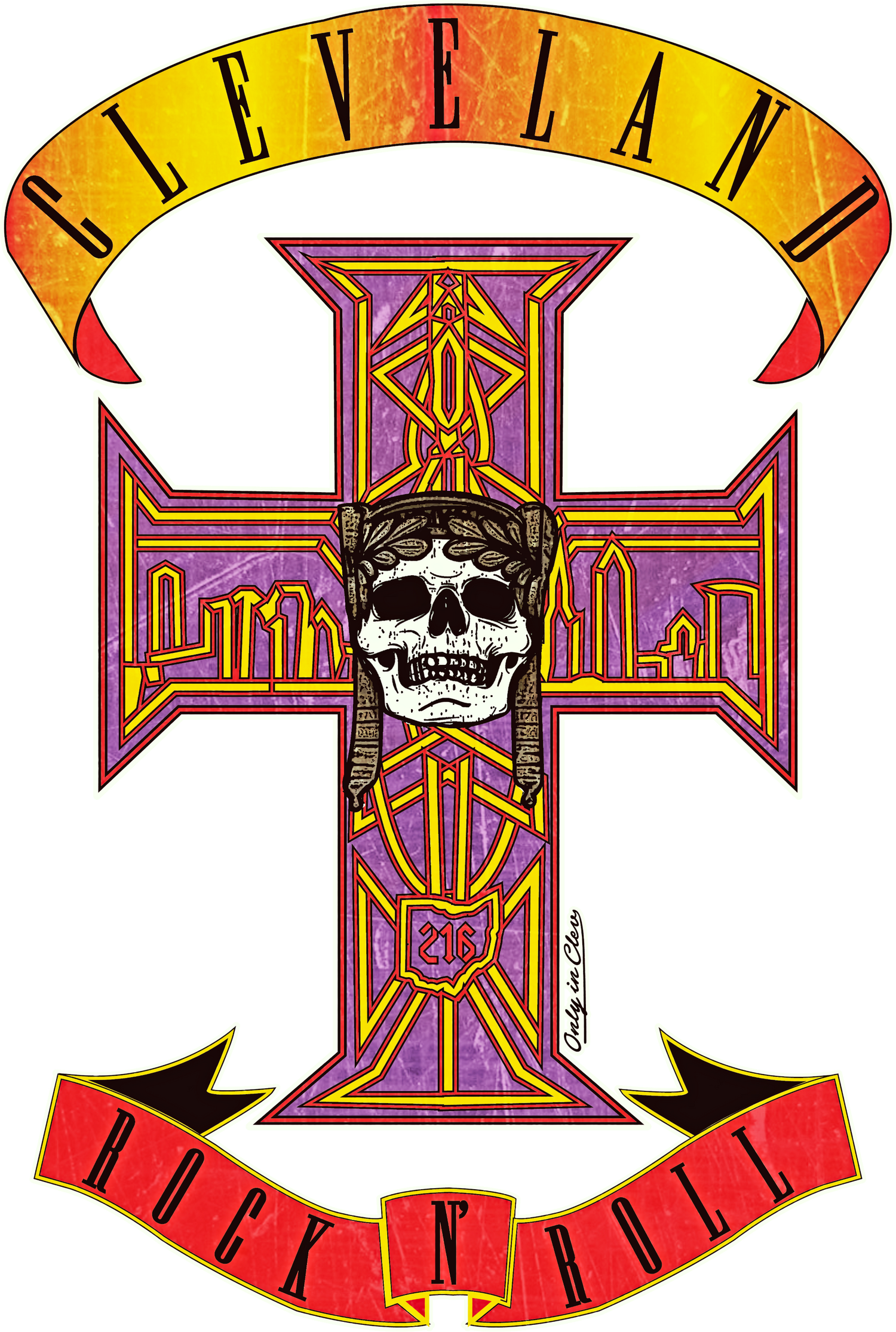 Cleveland-Rock-n-Roll-Designs Only in Clev