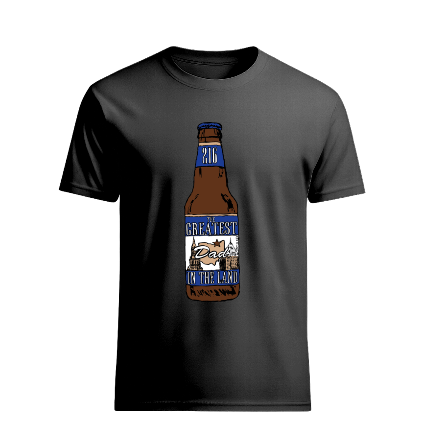 Greatest Dad in the Land Beer Bottle Only in Clev