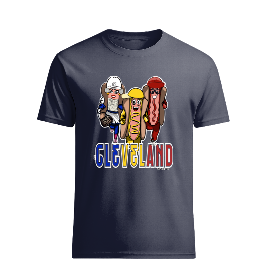 Cleveland Baseball Ketchup Mustard Onion Dog/Design Only in Clev