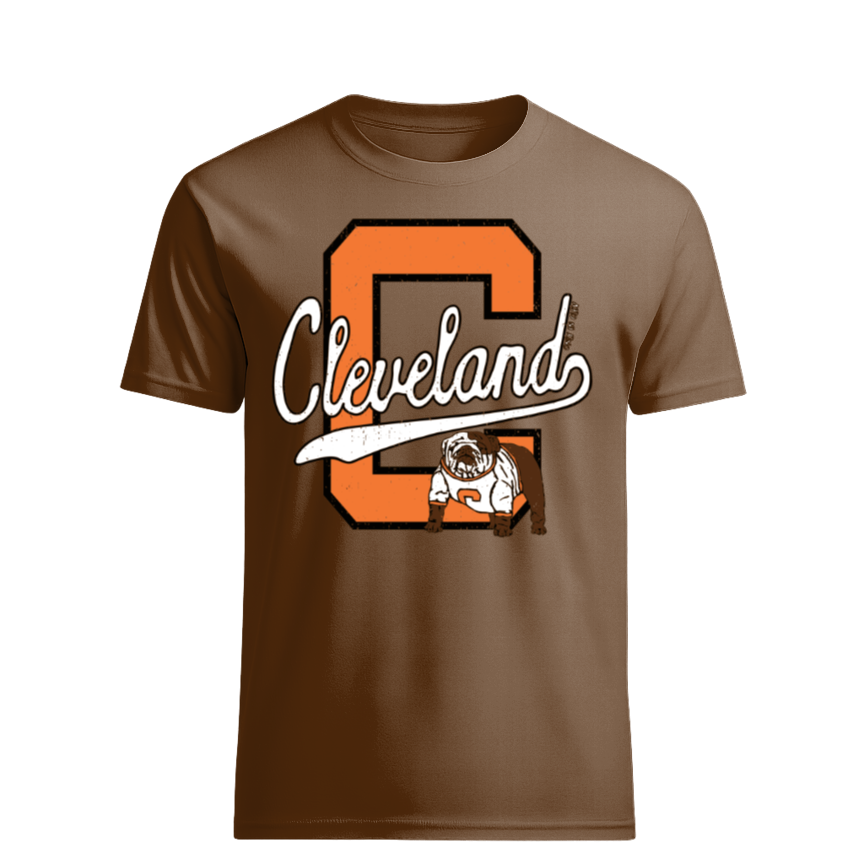 Block C Dawg Cleveland Football Design Only in Clev