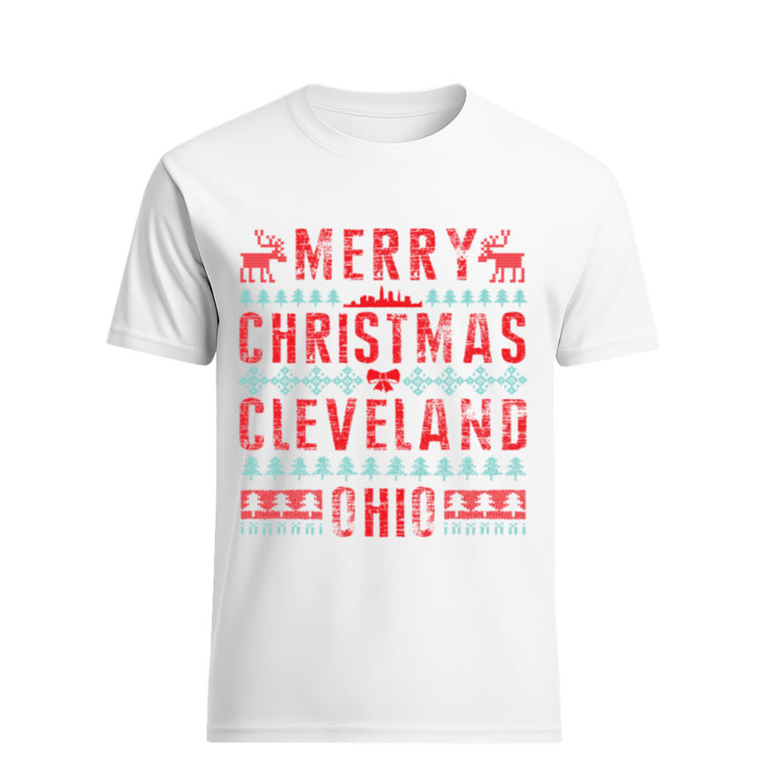 Cleveland Christmas Sweater Design Only in Clev