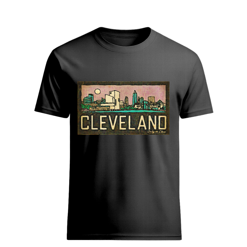 CLE Purple Skyline Only in Clev