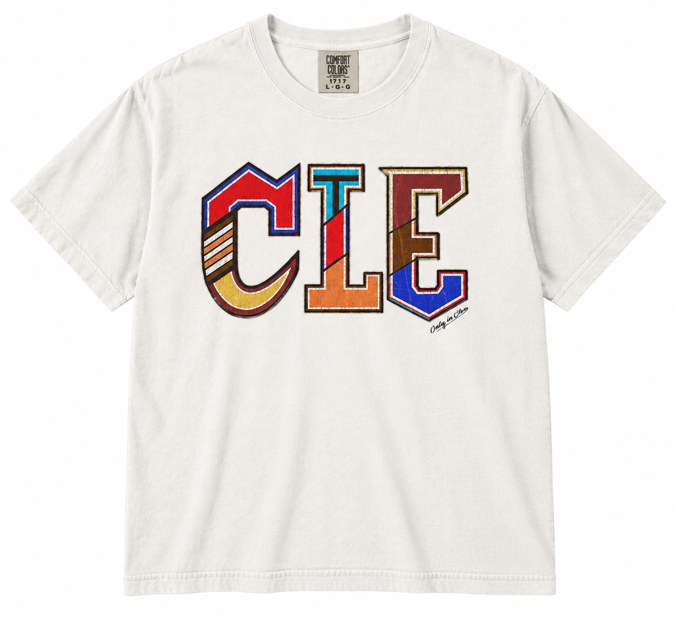 CLE All Sports Typography T-Shirt Only in Clev