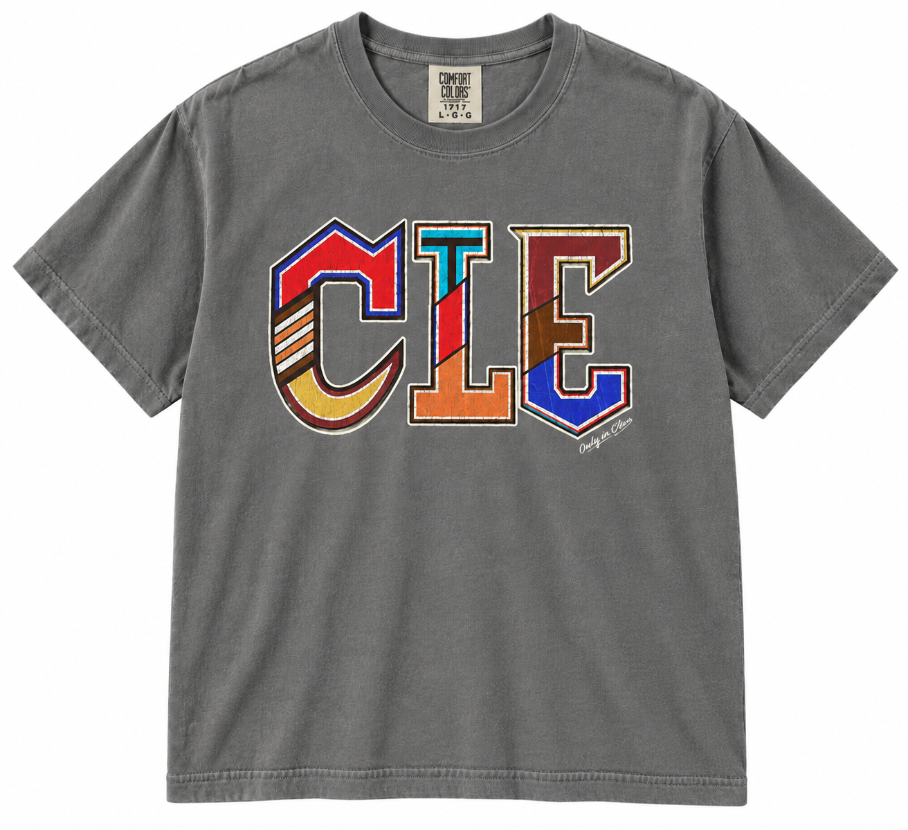 CLE All Sports Typography T-Shirt Only in Clev