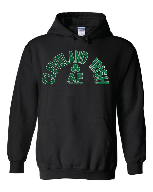 "Cleveland Irish AF (as feck) on Black