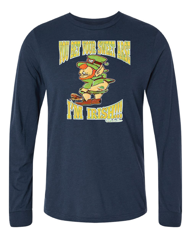 "Bet Your Sweet Arse I'm Irish" Cleveland design on navy