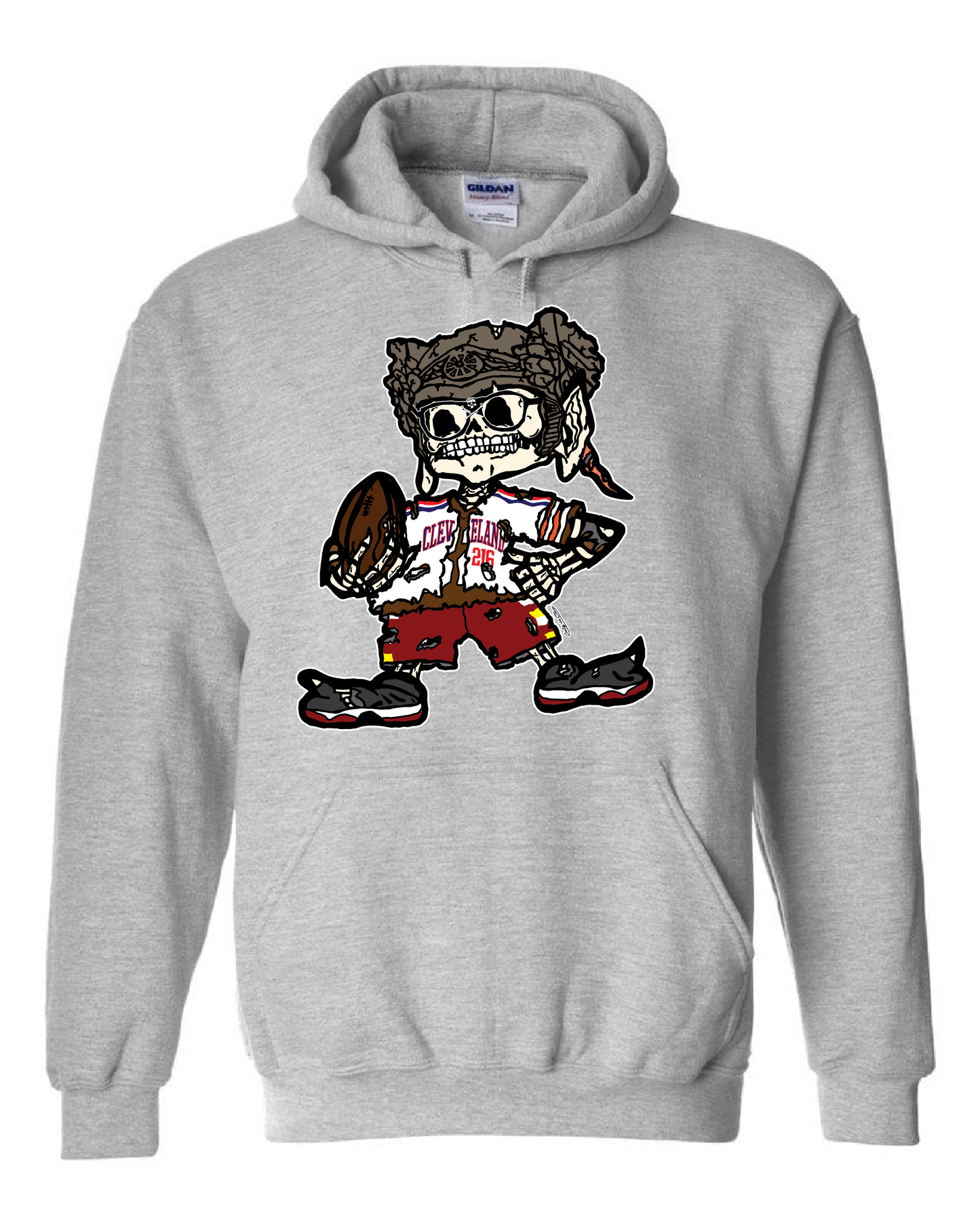 "All Sports Elf Design" on Gray - Only in Clev 
