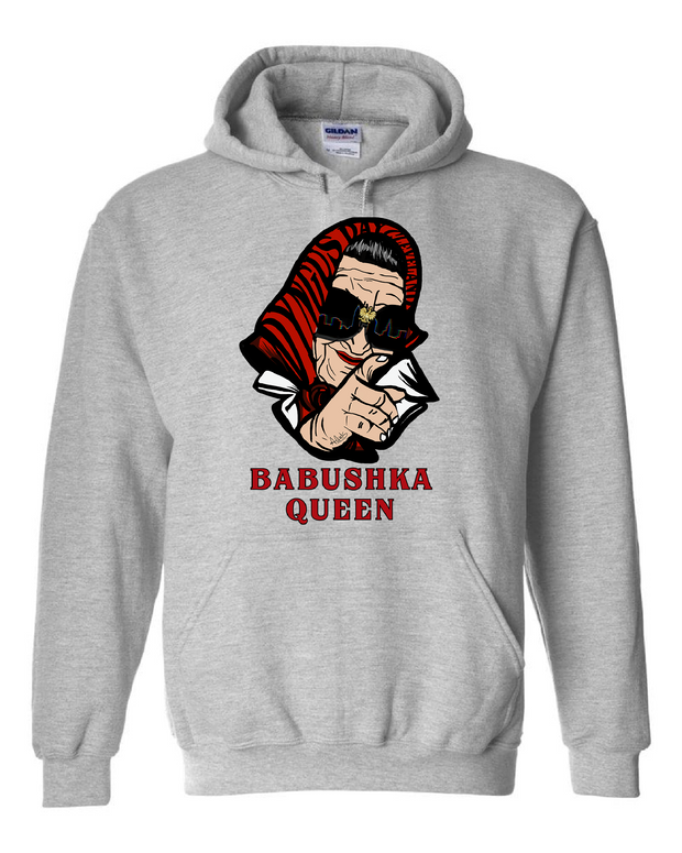 "Babushka Queen of Cleveland" on Gray