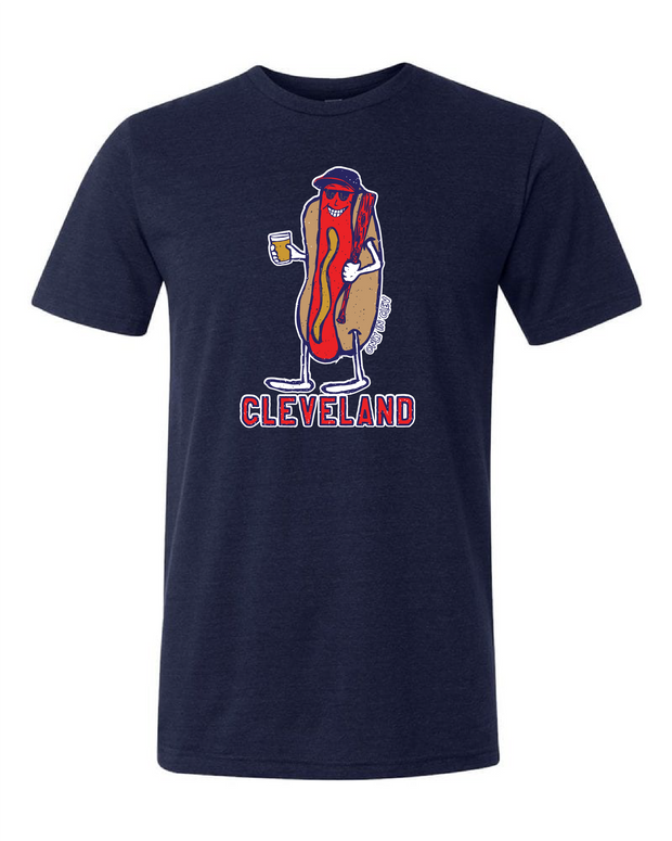 "Cleveland Dollar Dog/Beer Design" on Navy