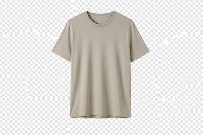beige tshirt tranparent background