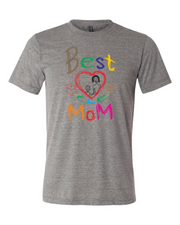 "Best Cle Mom" on Gray