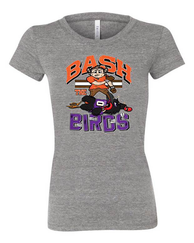 "Bash The Birds" Design on Gray