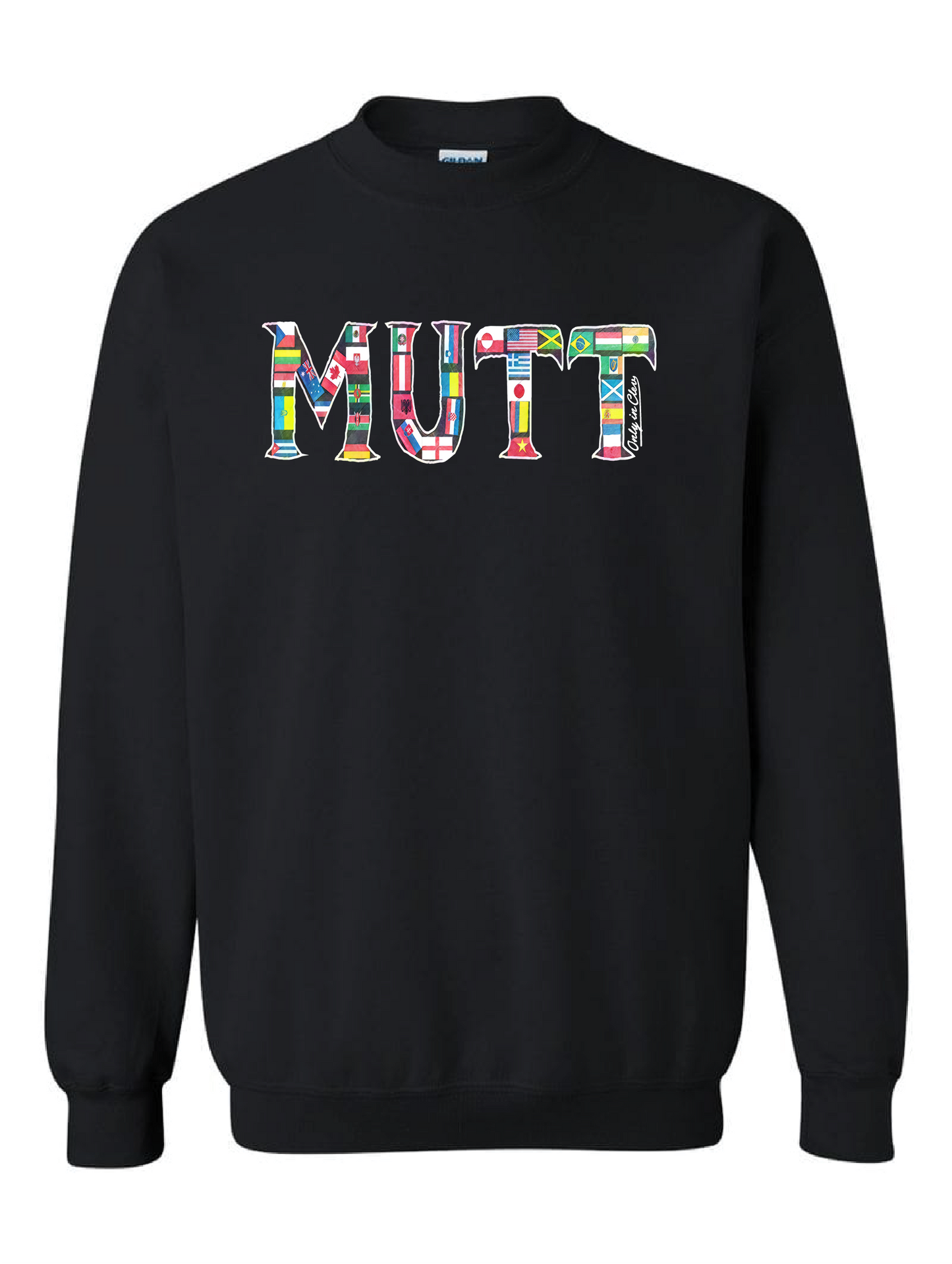 "MUTT" T-Shirt" on Black Only in Clev