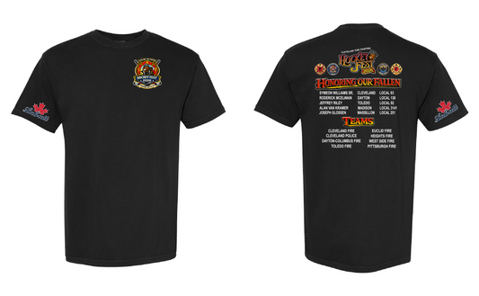 (Youth) Cleveland Fire Fighters Hockey Fest 2026 on black Only in Clev