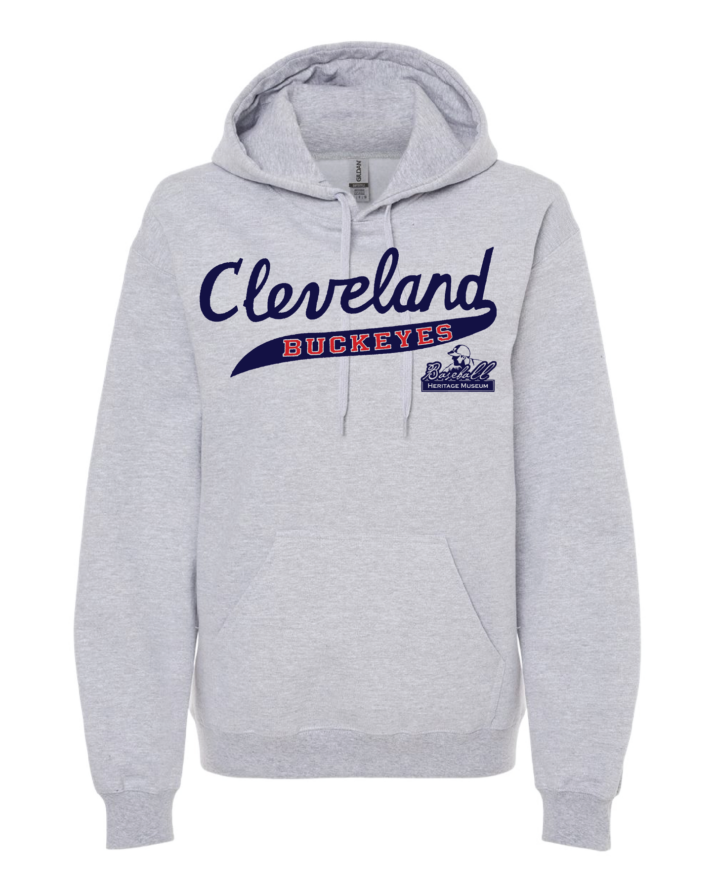 "Cleveland Buckeyes" on Gray - Only in Clev 