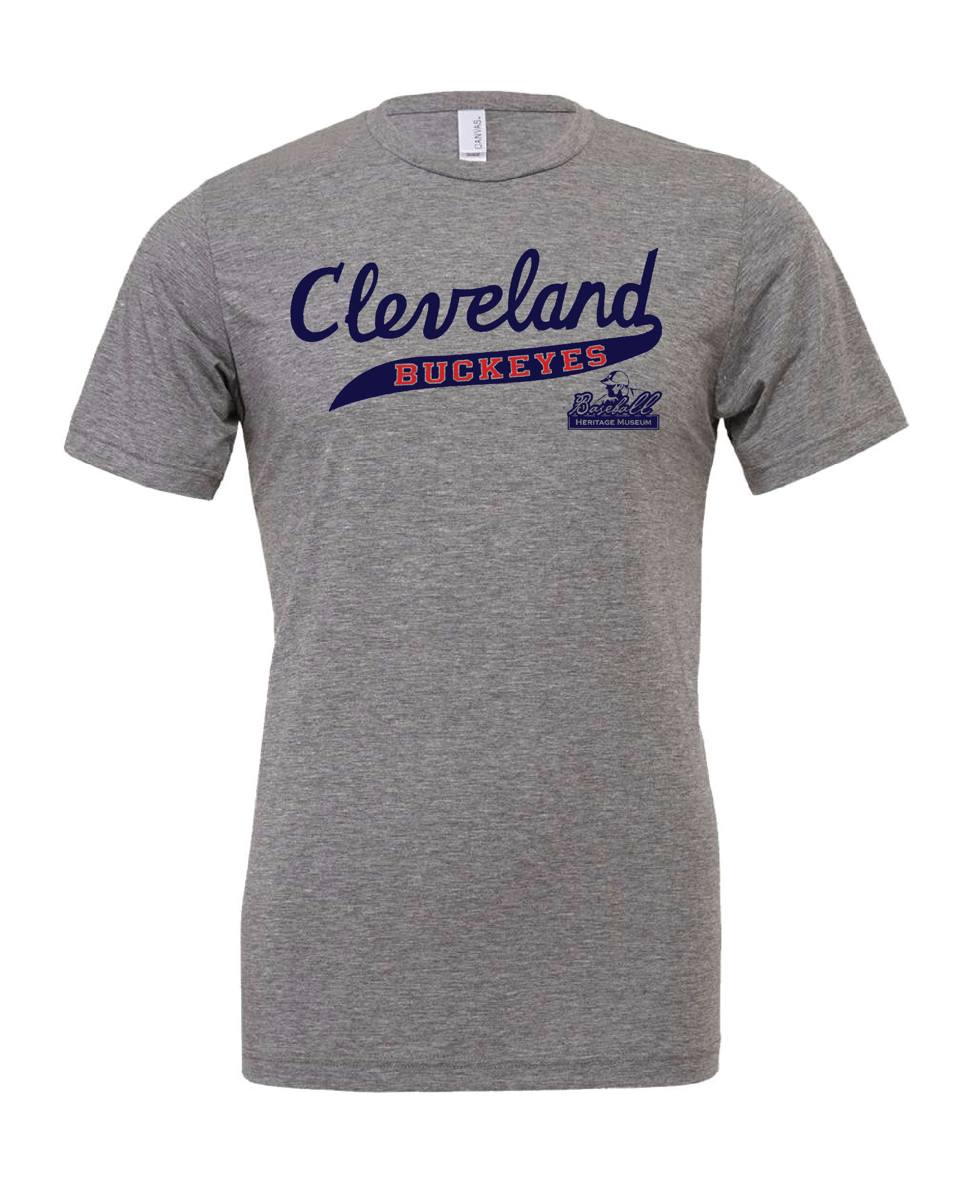 "Cleveland Buckeyes" on Gray - Only in Clev 