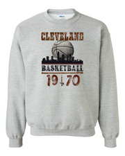 "Vintage Cleveland Basketball 1970" Design on Gray