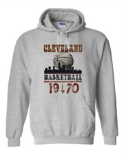 "Vintage Cleveland Basketball 1970" Design on Gray