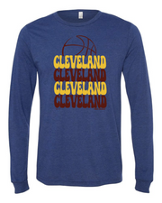 Cleveland Basketball Colors" Design on Navy