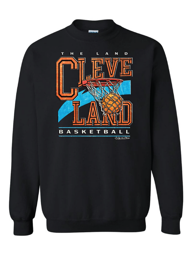 "Cleveland Basketball Throwback" Design on Black