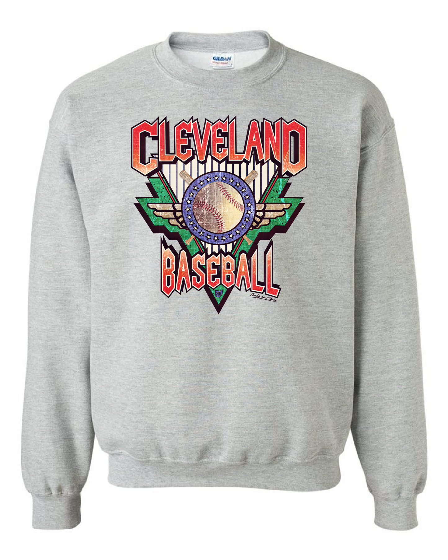 "Cleveland Baseball" Design on Gray - Only in Clev 