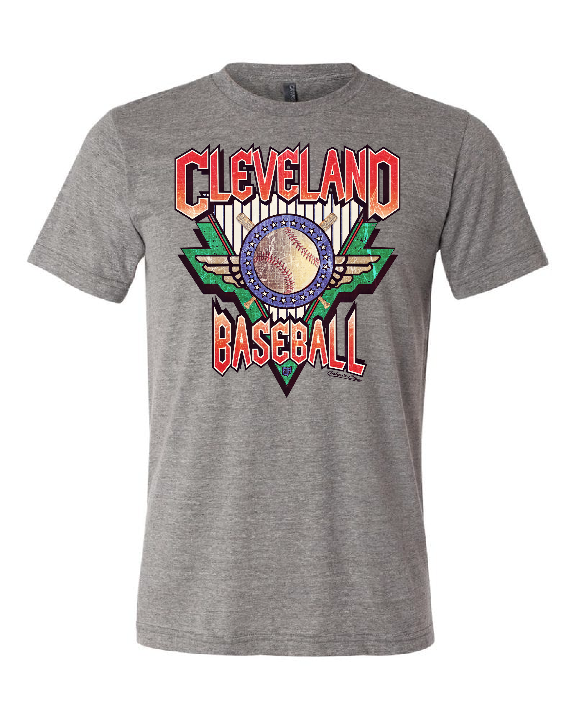 "Cleveland Baseball" Design on Gray - Only in Clev 