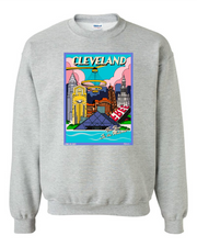 "Cleveland Landmarks 2024" design on Gray