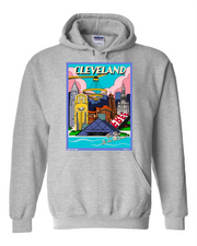 "Cleveland Landmarks 2024" design on Gray