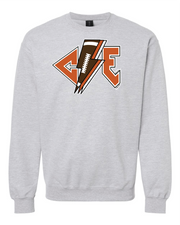 "Cleveland Football Bolt Design on Gray
