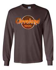 "Cleveland Rocks"  Design on Brown