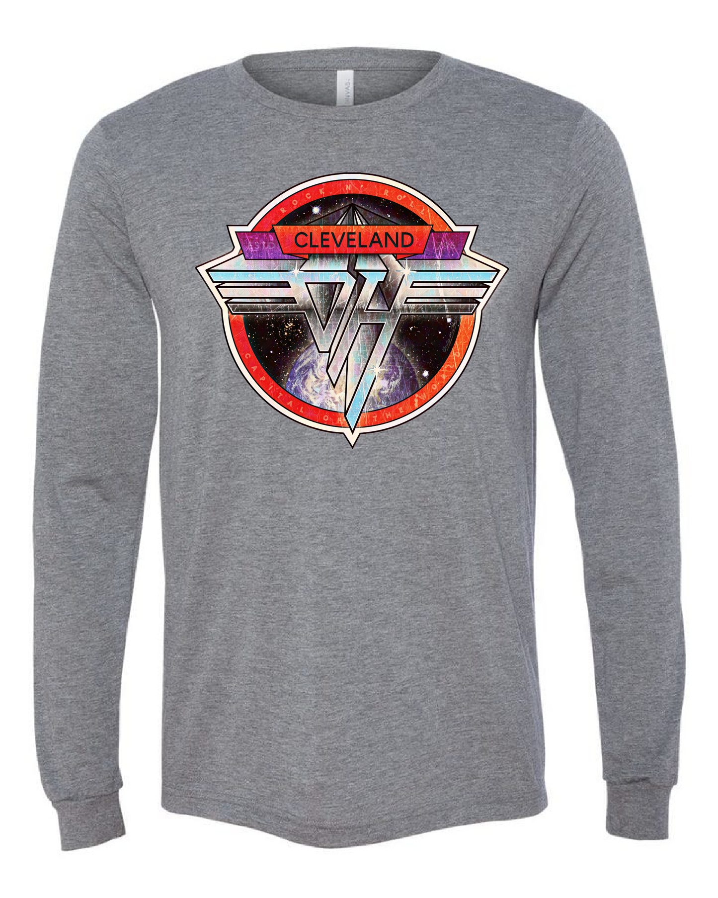 "Cleveland Rock n Roll Circle" on Gray - Only in Clev 