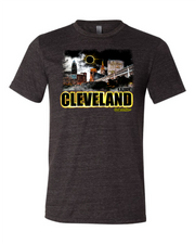 "Cleveland Glowing Eclipse" on Black