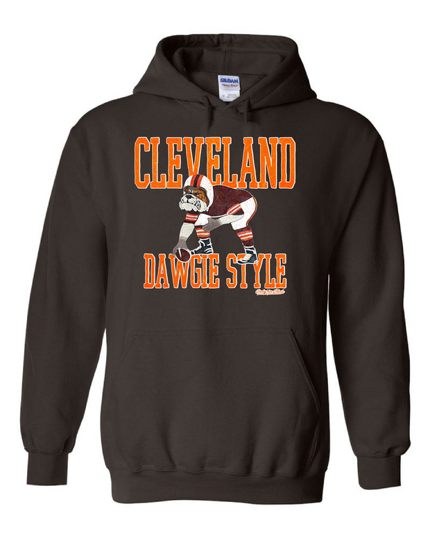 "Dawgie Style" Design on Brown