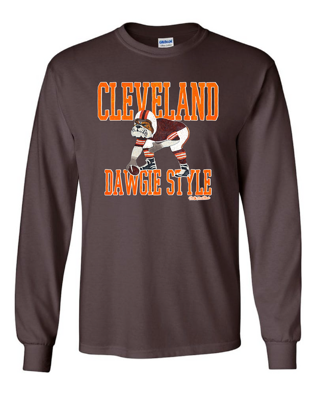 "Dawgie Style" Design on Brown