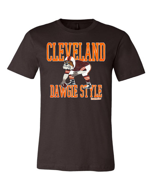 "Dawgie Style" Design on Brown - Only in Clev 