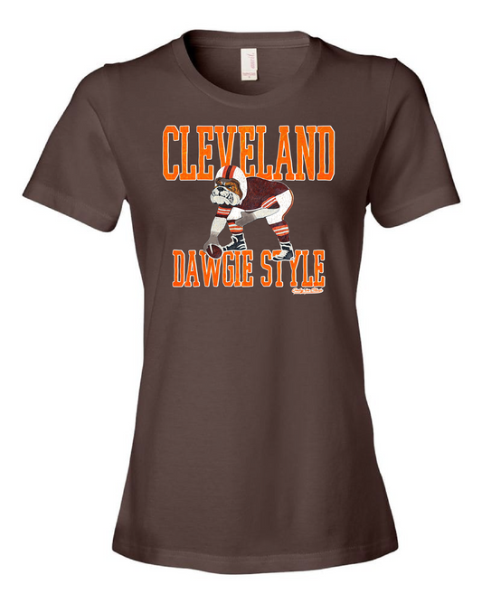 "Dawgie Style" Design on Brown - Only in Clev 