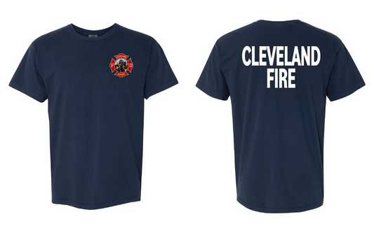 Youth "Cleveland Fire Duty Design" on Navy - Only in Clev 