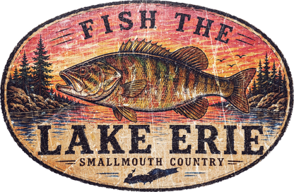 Original Lake Erie Smallmouth Bass artwork