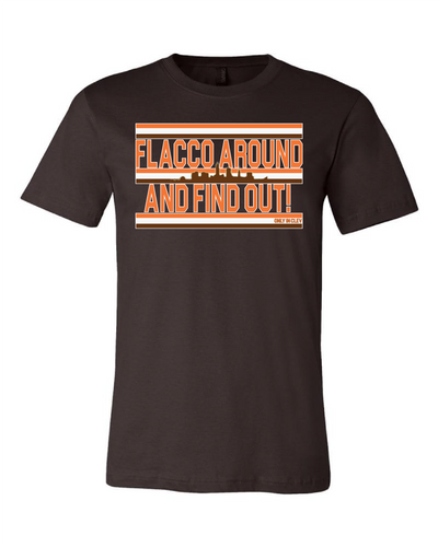 "Flacco Around" Design on Brown