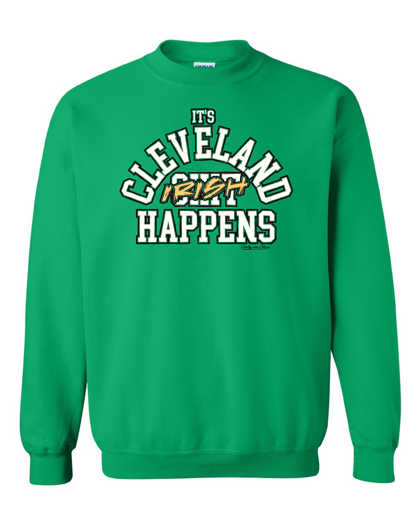 Irish Happens "White" on Kelley Green Only in Clev