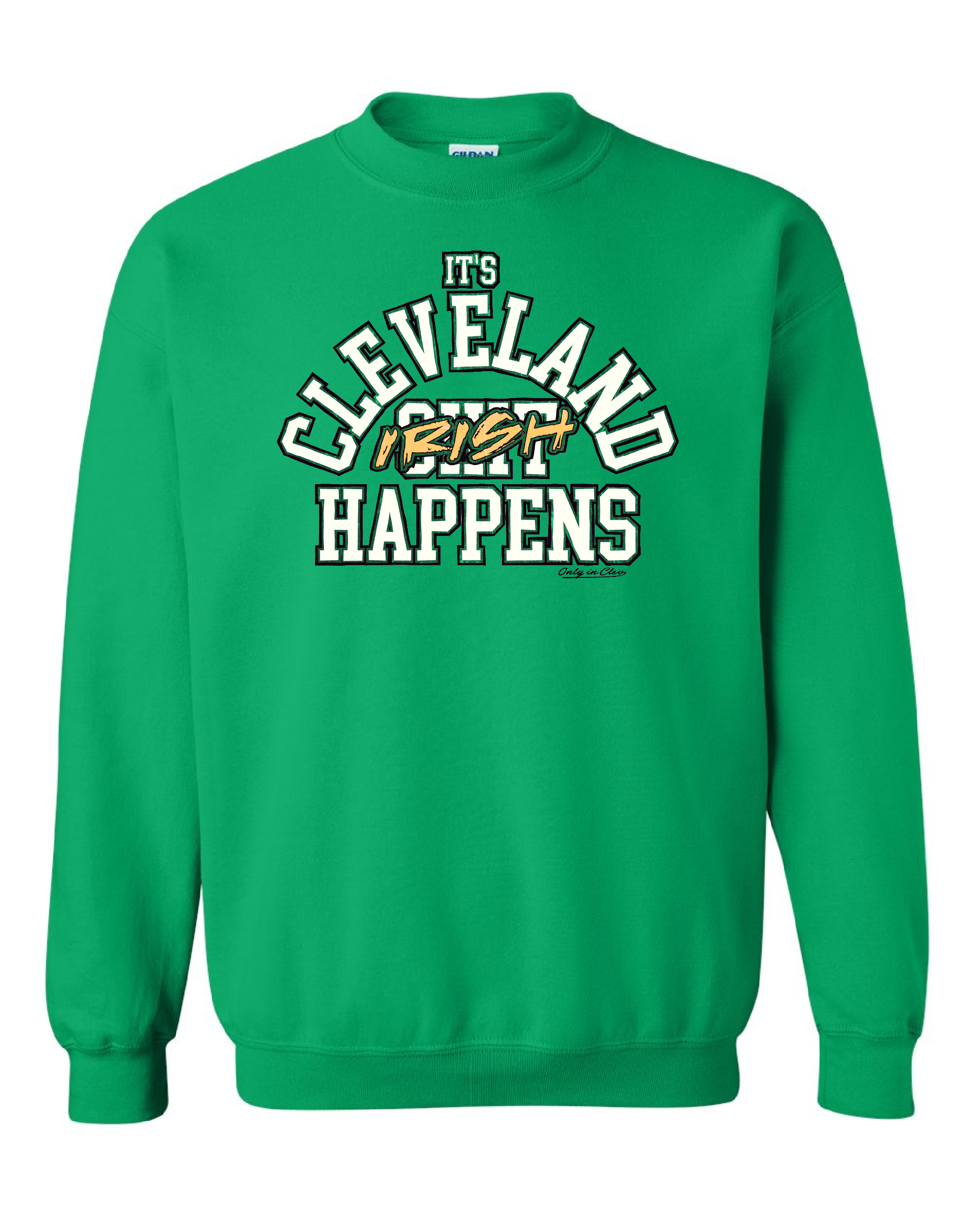 Irish Happens "White" on Kelley Green Only in Clev