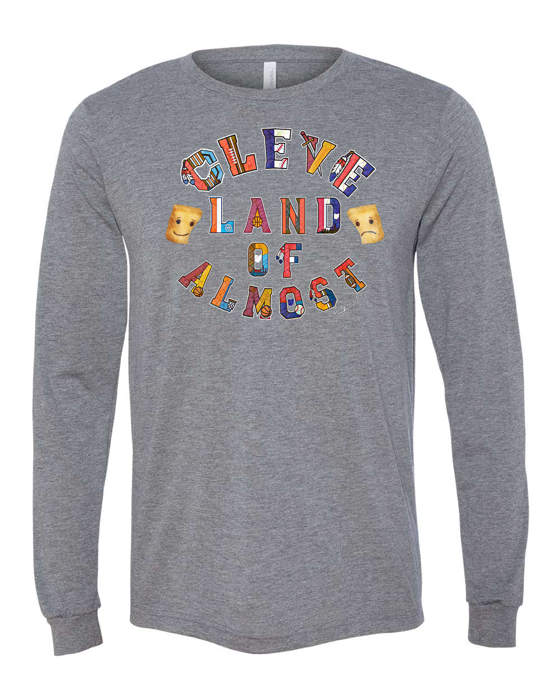 Cleve (Land of Almost) on grey Only in Clev 3XL / Unisex long sleeve