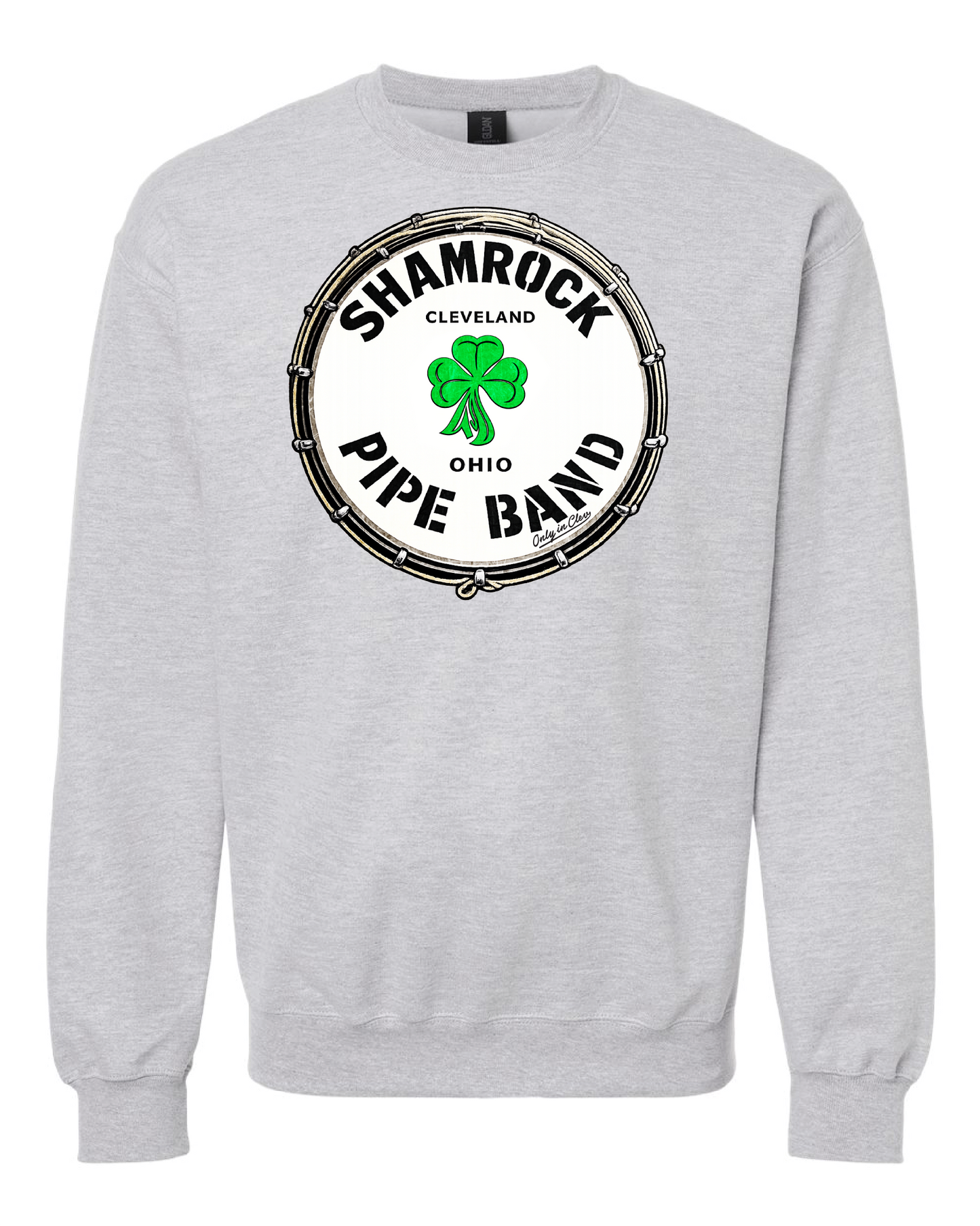 Cleveland Pipe Band" Design on Gray Only in Clev