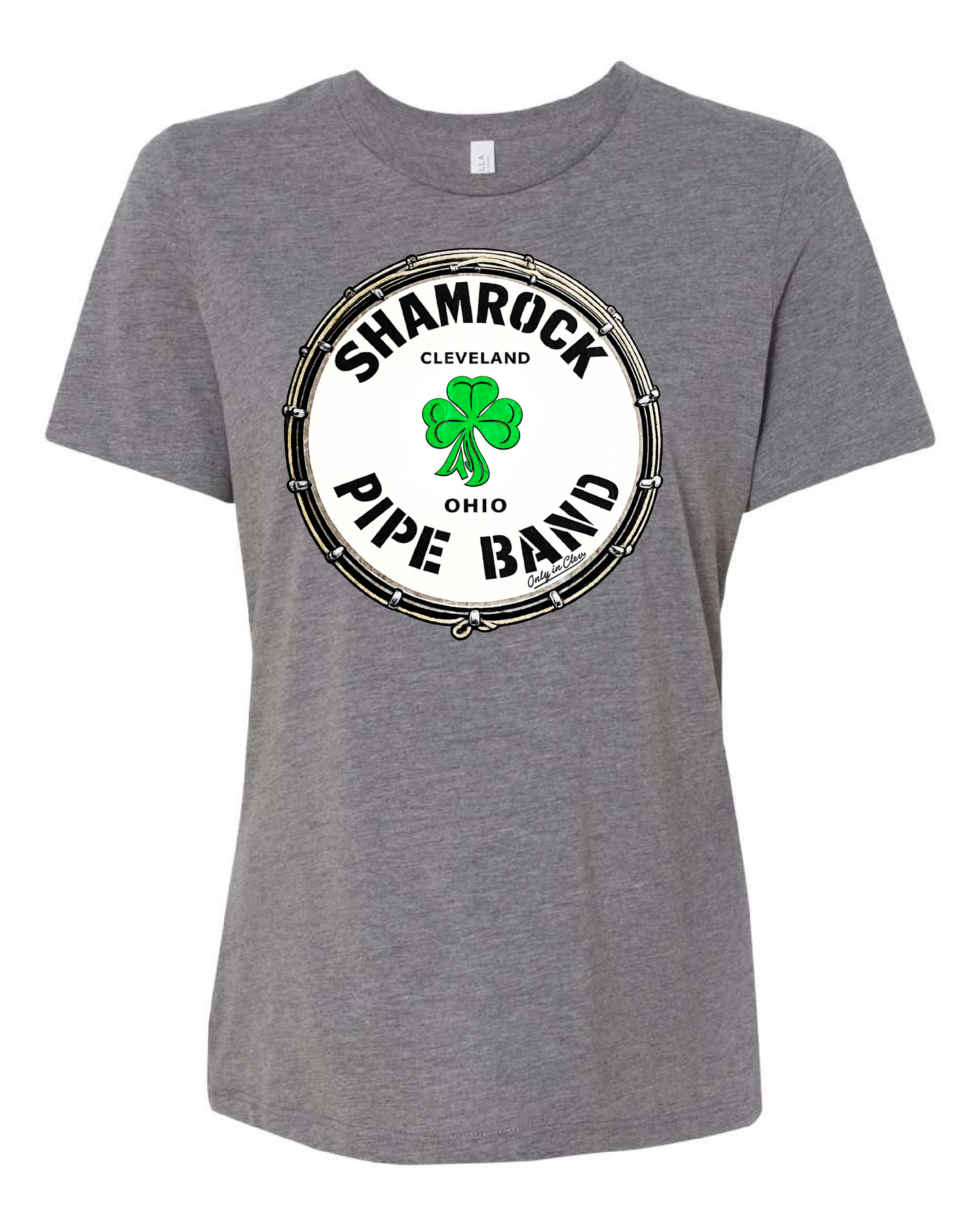 Cleveland Pipe Band" Design on Gray Only in Clev