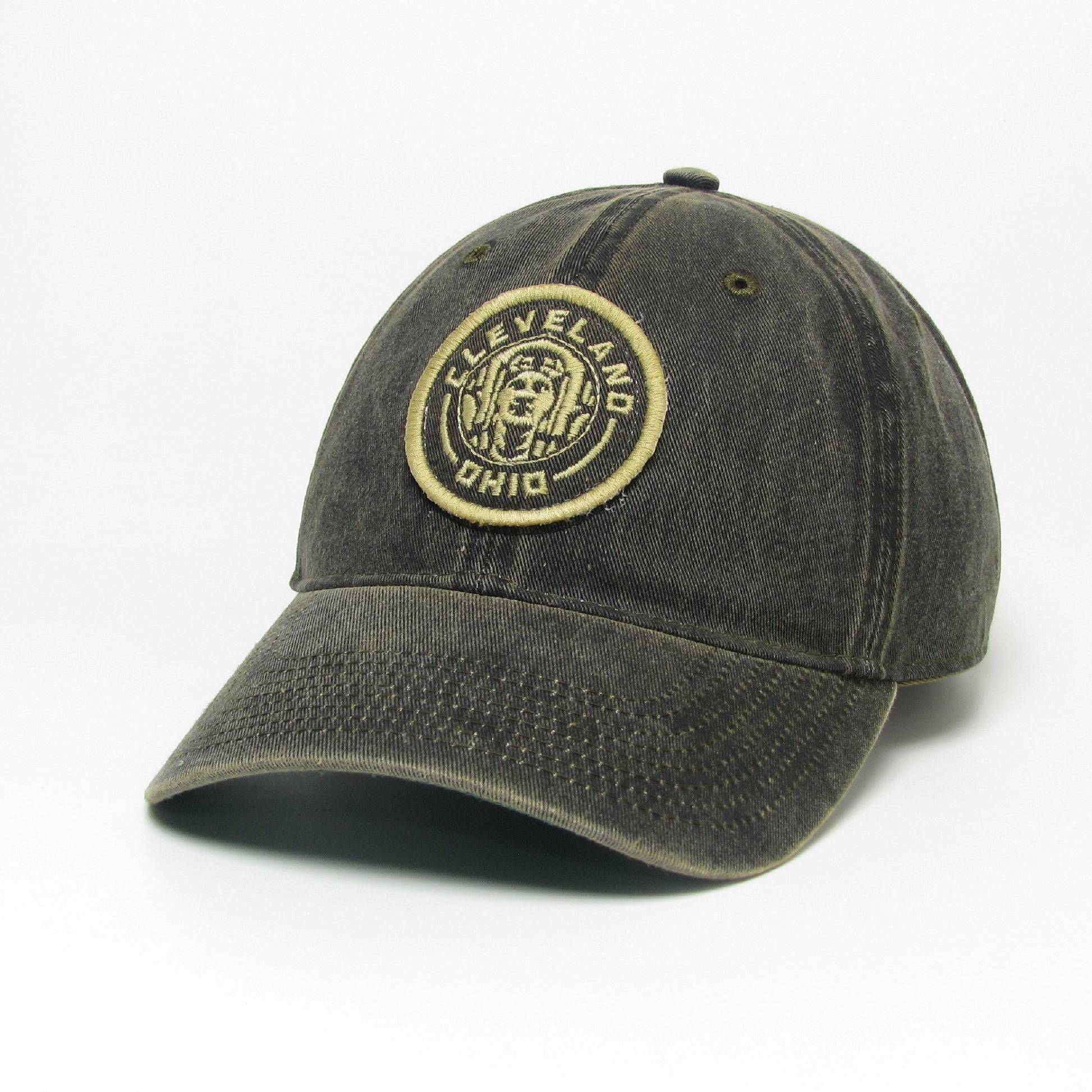 "Cleveland Guardian Gold " on Washed Black Hat - Only in Clev 