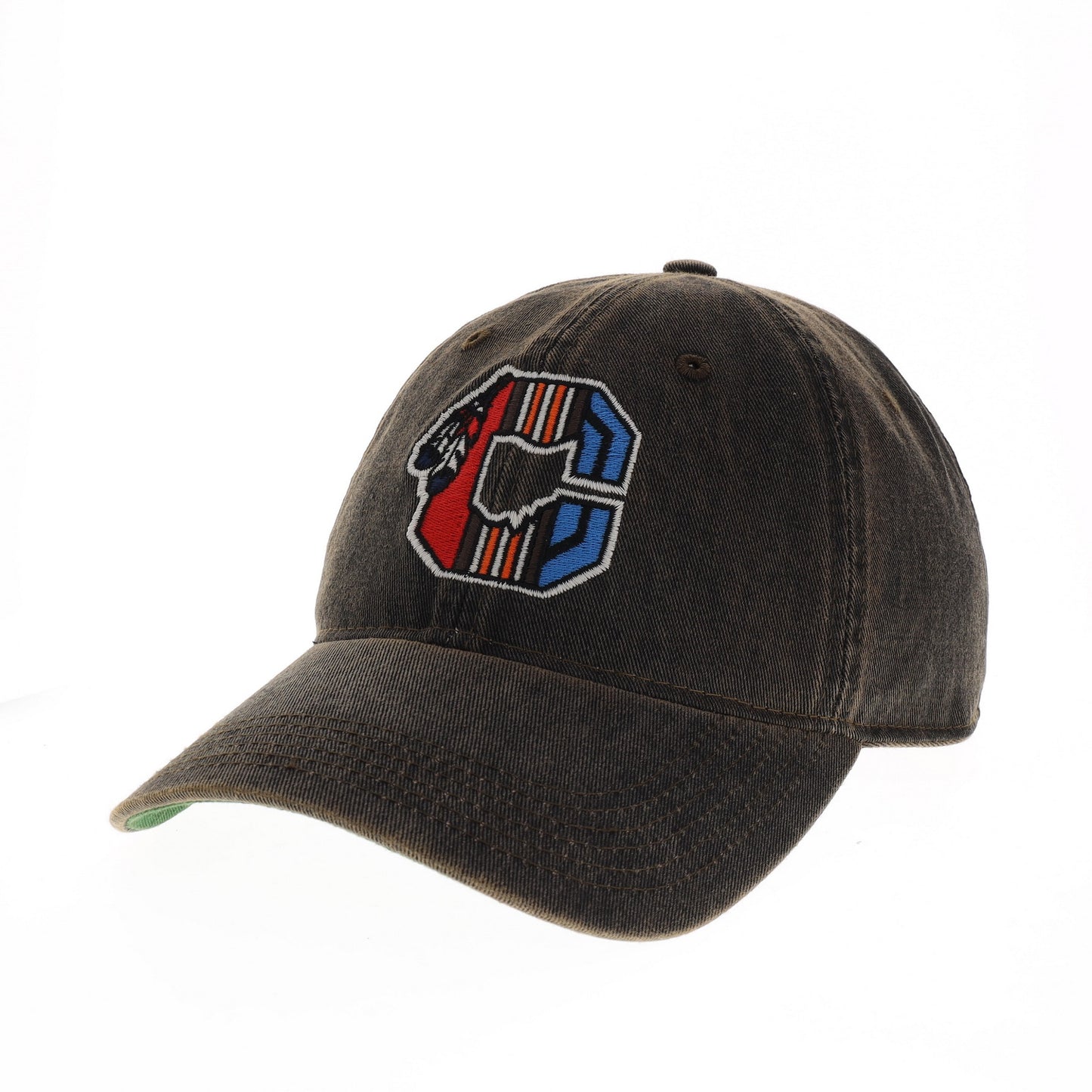 "Cleveland All Sportsl Block C " on Washed Black Dad's Hat - Only in Clev 
