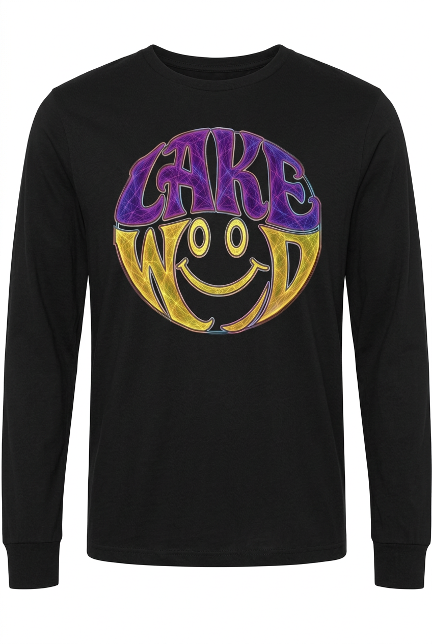 Lakewood Smile on black long sleeve T-shirt