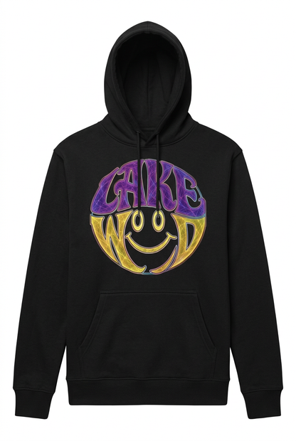 Lakewood Smile on black hoodie