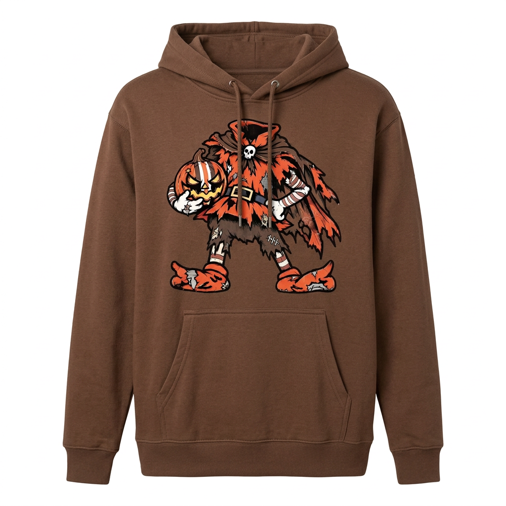 Headless Elf on brown unisex hoodie