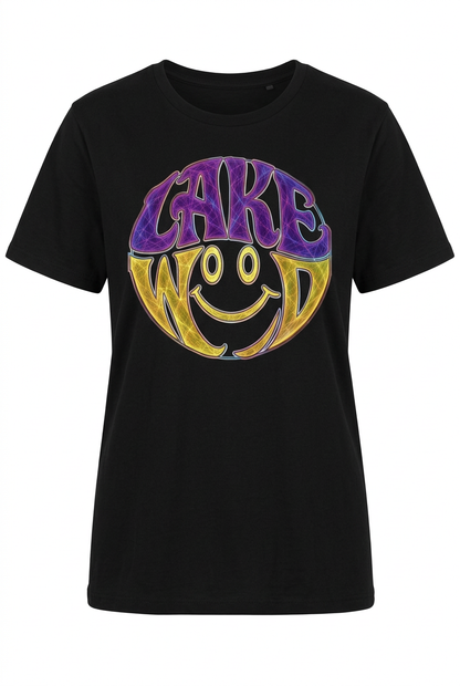 Lakewood Smile on black women's short sleeve T-shirt